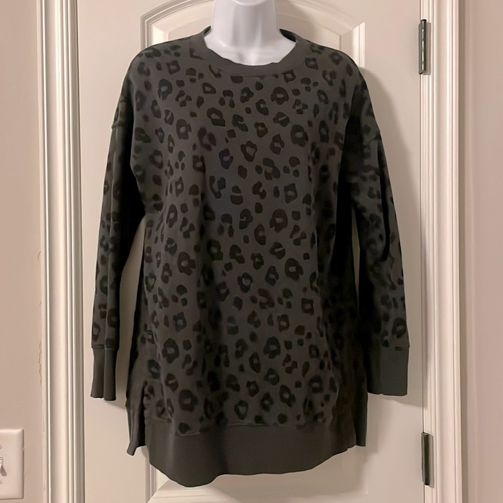 Long Cheetah Athleisure Sweatshirt